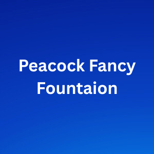 Peacock Fancy Fountain